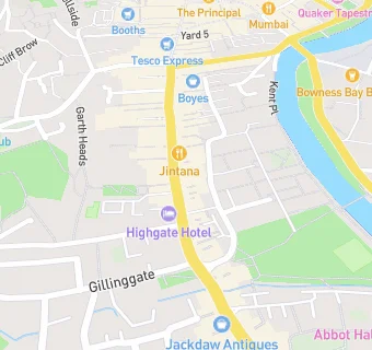 map for Jintana Thai Restaurant (Kendal)