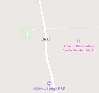 map for Hillview Lodge B and B