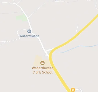 map for Waberthwaite C Of E School