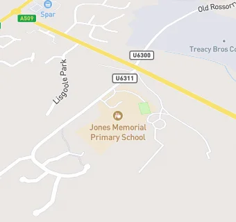 map for Jones Memorial Primary School