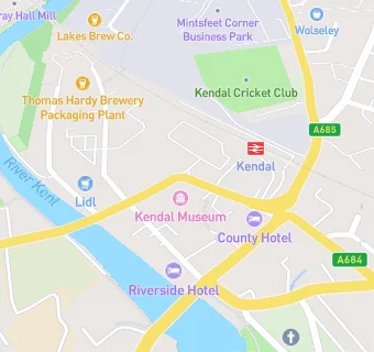 map for Kendal Museum