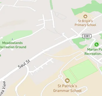 map for St Patricks Grammar School