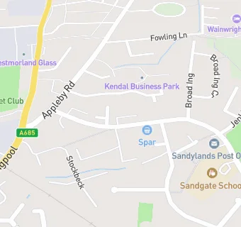 map for Sandylands Methodist Church