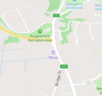 map for DOWNPATRICK SERVICE STATION