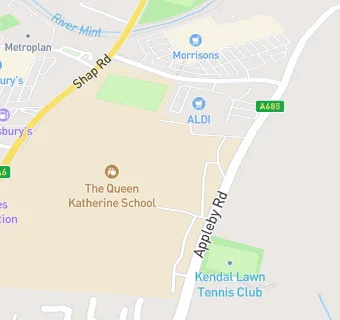 map for The Queen Katherine School Academy Trust