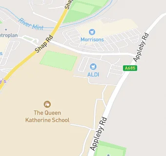 map for The Queen Katherine School