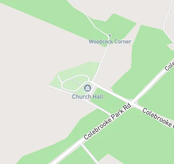 map for Colebrooke Parish Hall