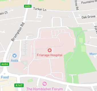 map for Friarage Hospital School