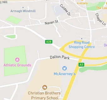 map for ARMAGH ATHLETIC GROUNDS