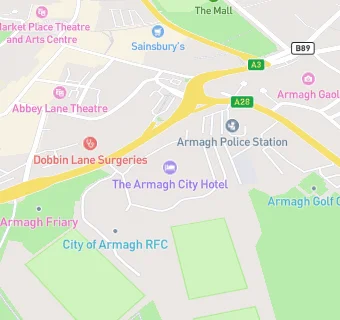 map for ARMAGH CITY HOTEL