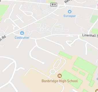 map for Banbridge High School