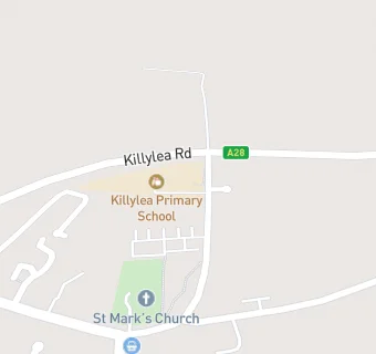 map for KILLYLEA PRIMARY SCHOOL