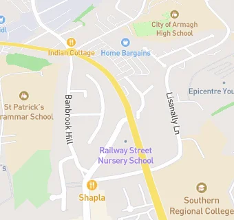 map for RAILWAY STREET NURSERY SCHOOL