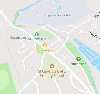 map for St Oswalds C of E Primary School