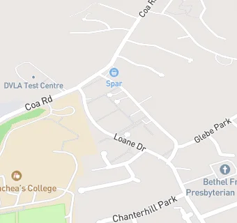 map for Bethel Free Presbyterian Church