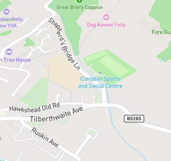 map for Coniston Sports & Social Centre