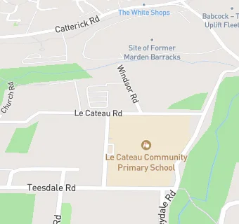 map for Catterick Garrison, Le Cateau Community Primary School