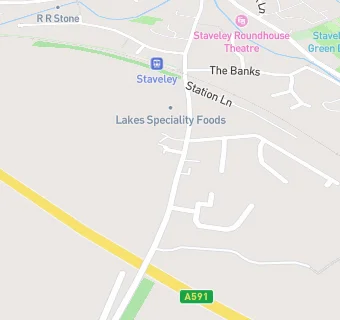 map for Staveley Surgery