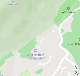 map for YHA Coniston Holly How