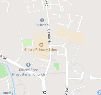 map for Gilford Primary School