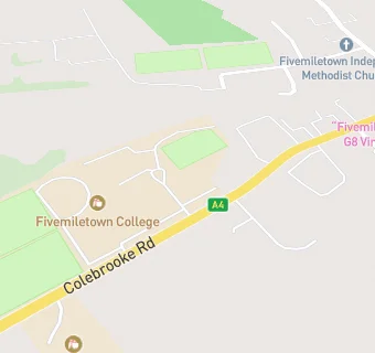 map for FIVEMILETOWN COLLEGE