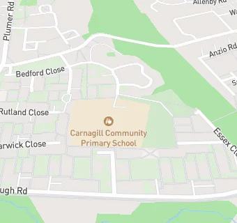 map for Catterick Garrison, Carnagill Community Primary School