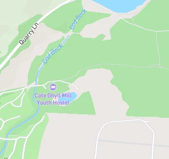 map for Cote Ghyll Mill (YHA)