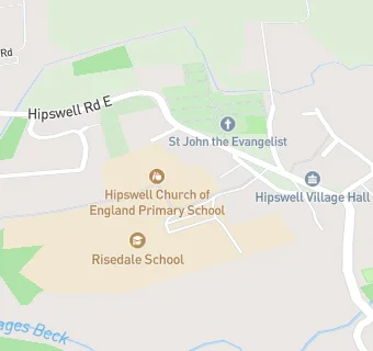 map for Hipswell Church of England Primary School