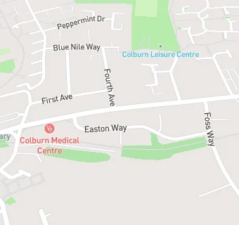 map for Colburn Medical Practice