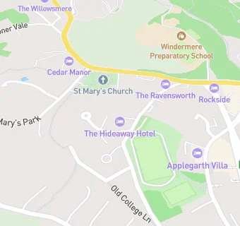 map for The Hideaway at Windermere