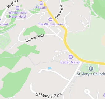 map for Cedar Manor Hotel