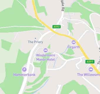 map for Windermere Manor Hotel