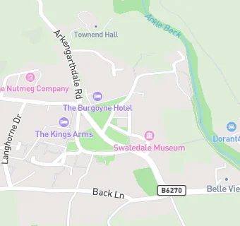 map for Reeth Post Office