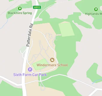 map for Windermere Schools Main School