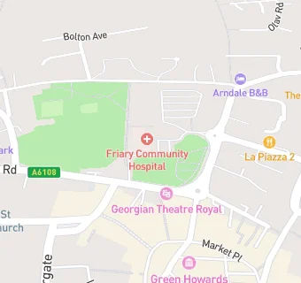 map for The Friary Surgery