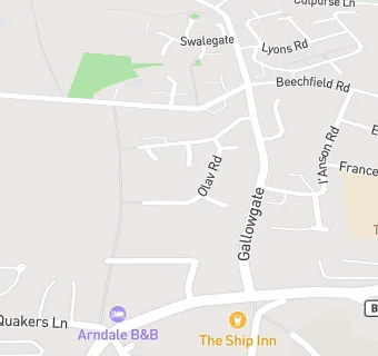 map for Richmondshire Alzheimers Society