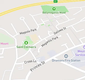 map for St. Colman's Primary School