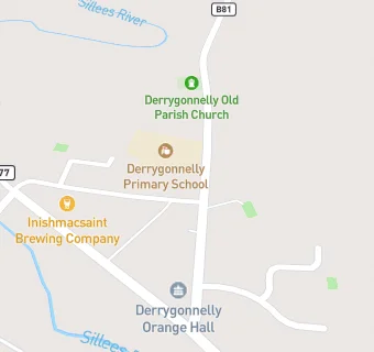 map for Derrygonnelly Primary School