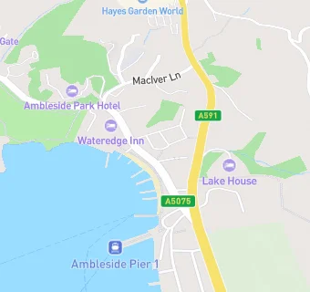 map for The Windermere Rooms at The Wateredge Inn