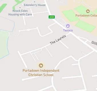 map for Portadown Independent Christian Nursery