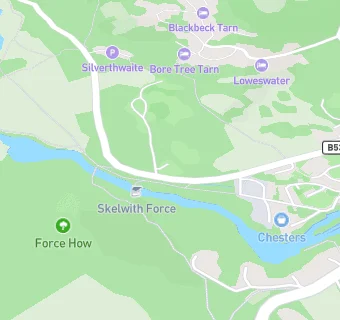 map for Skelwith Bridge Hotel