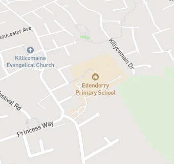 map for EDENDERRY PRIMARY SCHOOL