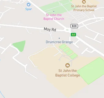 map for St John The Baptist College