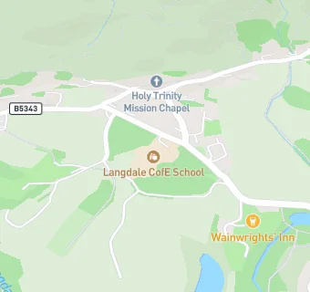 map for Langdale CofE School