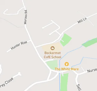 map for Beckermet CofE School