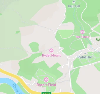 map for Rydal Mount Tearoom