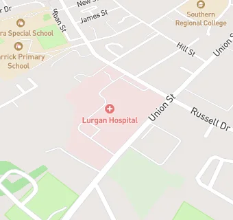 map for LURGAN HOSPITAL