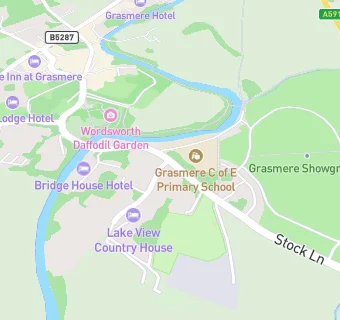 map for Grasmere Chocolate Cottage