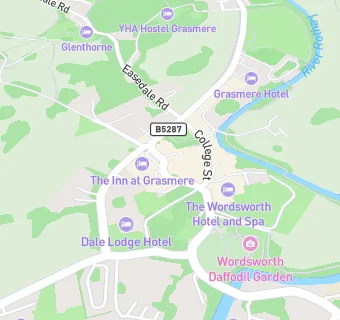 map for Heidi's Grasmere Lodge