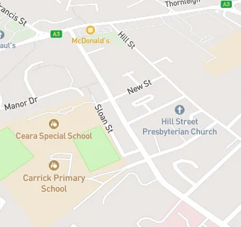 map for CARRICK CONVENIENCE STORE